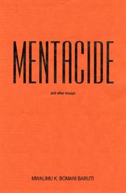 Mentacide: (Book) Mwalimu K. Baruti - Product Image